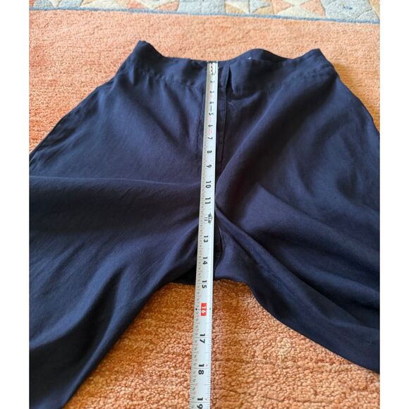 Antonio Melani Linen Blend Wide Leg Pants Women’s Size 6 High Rise Side Slits Na - Picture 7 of 8